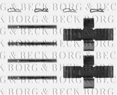 BORG & BECK bbk1181 -  Комплектующие, колодки дискового тормоза